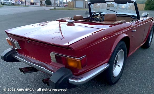 1974 Triumph TR6 Convertible Photograph